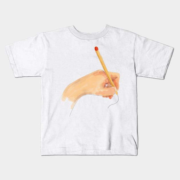 Left Hand Day Kids T-Shirt by Mako Design 